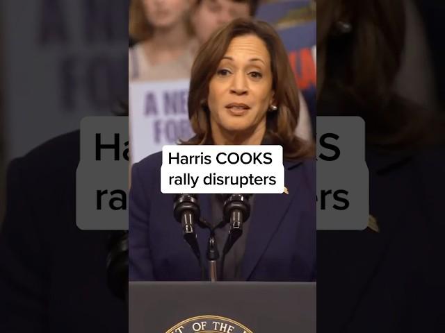 Harris COOKS rally disrupters