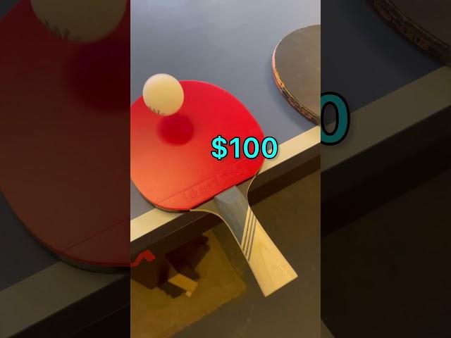 Cheap vs EXPENSIVE Racket  Is it worth it?  #tabletennis #pingpong #serve #spin #tutorial