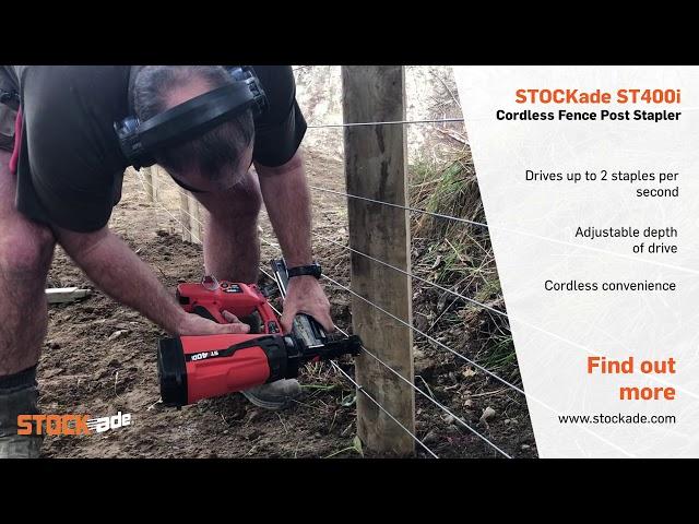 STOCKade ST400i - Cordless Fence Post Stapler