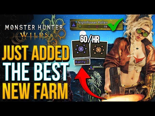 Monster Hunter Wilds - Best New Farm Added: HARD ARMOR SPHERES & Nightflower Farm Still Works