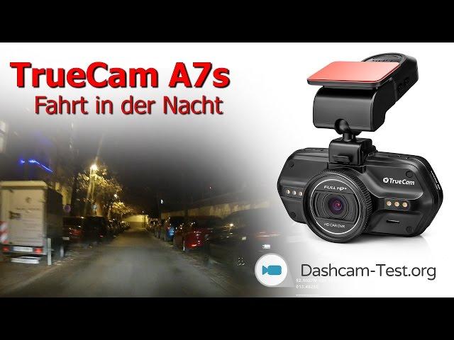 Fahrt in der Nacht TrueCam A7s  Dashcam - Autokamera HD