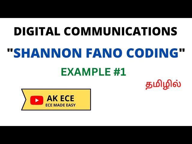 Shannon Fano Coding - Example #1