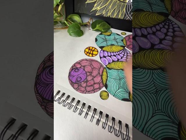 Zentangles doodle #art #shorts #zentangle #doodle #viralvideo #viralshorts #drawing #mandala #fun