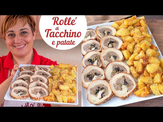 BAKED STUFFED TURKEY ROLLS WITH SANDY POTATOES - Easy Recipe by Benedetta