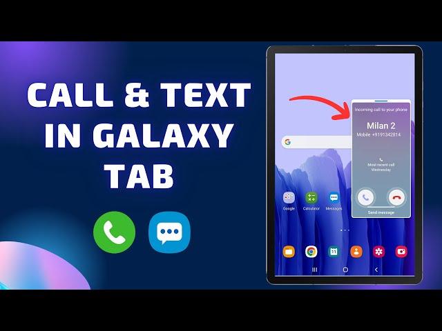 Make Phone Calls & Texts on any Galaxy Tab (without SIM Card Slot)