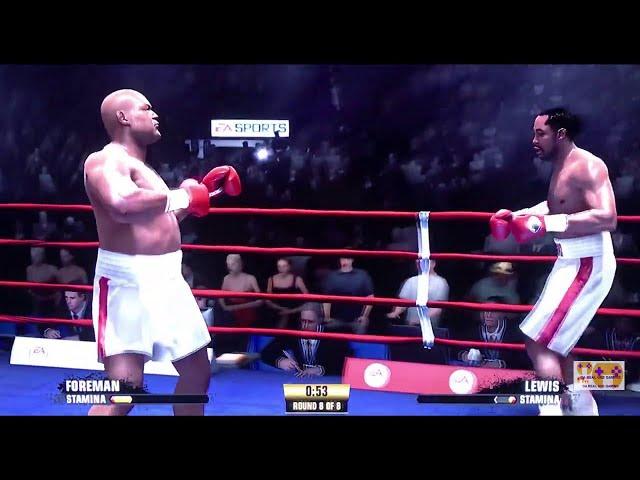 FIGHT NIGHT CHAMPION EA BOXING GREATEST GOAT Fights George Foreman VS Lennox Lewis 1