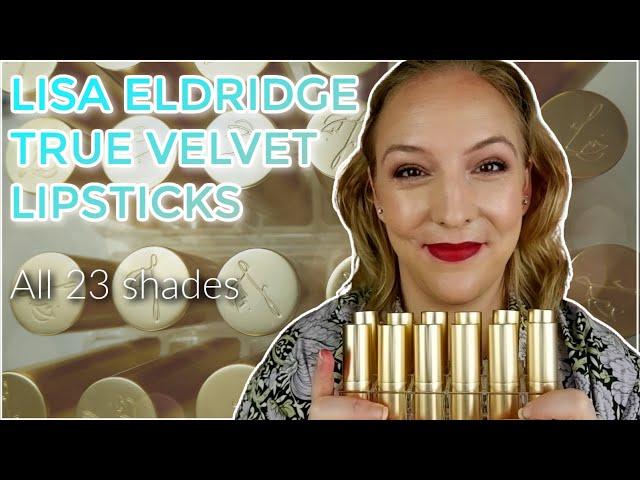 LISA ELDRIDGE TRUE VELVET LIPSTICKS 2023 // Review & swatches on fair, cool/ neutral toned skin