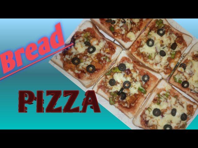 How To MAKE BREAD PIZZA#pizza#moona'sdiary