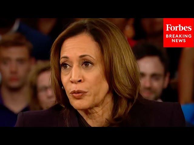 Voter Asks Kamala Harris Point Blank How She Would Strengthen The Border | Oprah Winfrey Town Hall