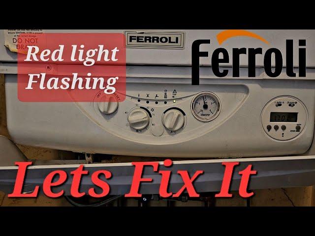 FERROLI boiler red light lock out diagnosis and repair Birmingham Solihull