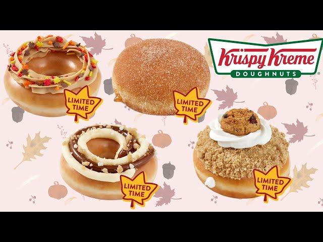 Krispy Kreme: Maple Buttercreme, Oatmeal Kreme Pie, Salted Caramel Cheesecake & Spiced Apple Filled