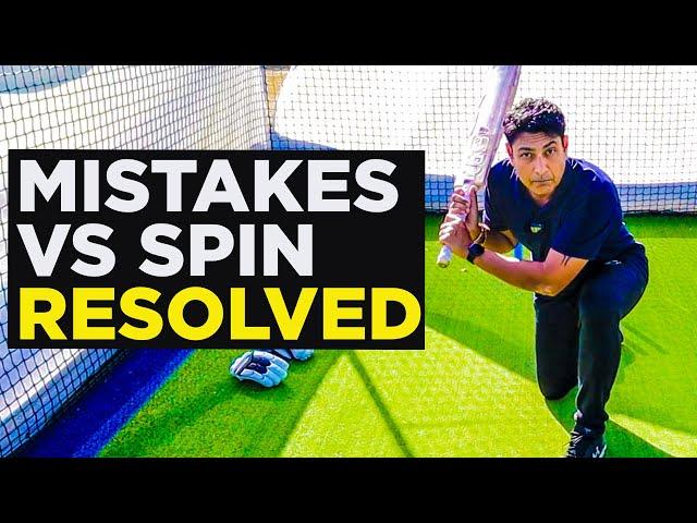  STOP Getting Out | 6️⃣ Tips To Improve YOUR Batting Against Spin (Easy Fix For Beginners) 