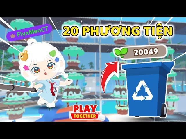 Meo Đã Tái Chế 20.000 MẦM NON ĐỂ MUA 20 PHƯƠNG TIỆN NÀY | Play Together