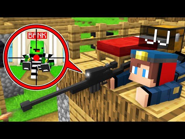 JJ FBI vs Mikey Bank Robber Survival Battle in Minecraft (Maizen)