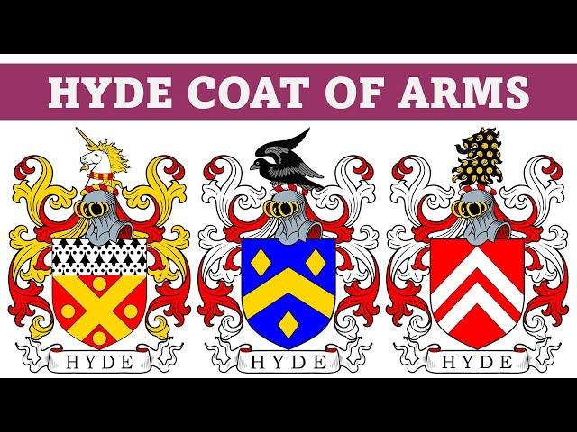 Hyde Coat of Arms & Family Crest - Symbols, Bearers, History