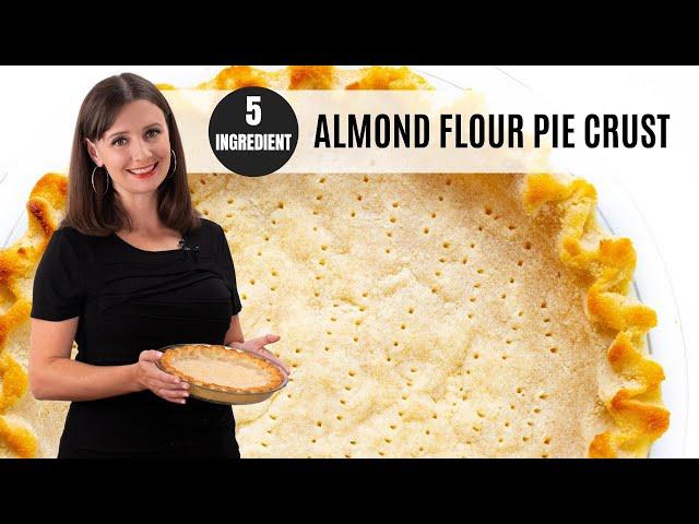 Keto ALMOND FLOUR PIE CRUST: 5 Ingredients, Flaky & Buttery!