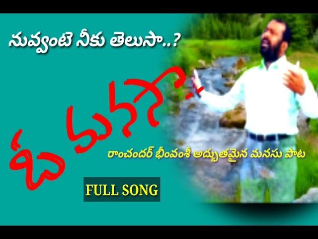 o manasa song ramchanderbheemvamshisong