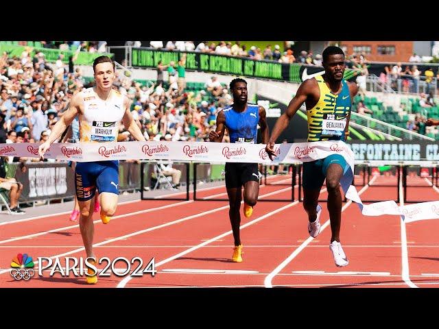 Rai Benjamin MAKES HISTORY in epic 400m hurdles battle with Warholm at Prefontaine | NBC Sports