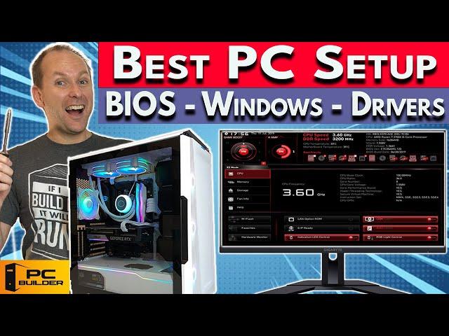  Get MAX FPS  How to Set Up PC After Build | Bios, Windows, Drivers | Best PC Setup