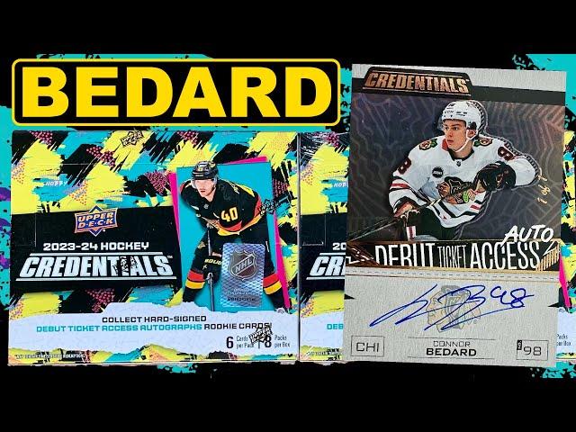 BEDARD IS ON-CARD! - Opening 2 Boxes of 2023-24 Upper Deck Credentials Hockey Hobby