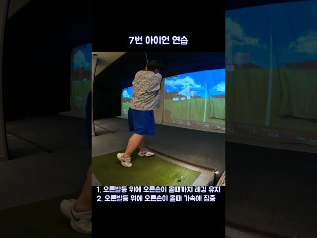 240619 골린이의 아이언 연습 스윙 #7번아이언 #골프연습 #연습기록 #독학골프 #golf #골프초보