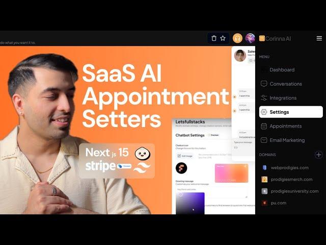 SAAS AI Chatbot - Email Marketing, Nextjs15, Clerk, Neon, Uploadcare, Cloudways, Bun, Stripe, Pusher