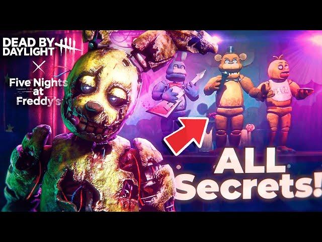 USING the ANIMATRONICS AGAINST SPRINGTRAP! (ALL Secrets in FNAF x Dead by Daylight)