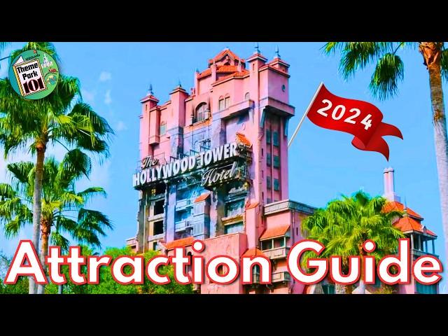 Disney's Hollywood Studios ATTRACTION GUIDE - 2024 - All Rides + Shows - Walt Disney World