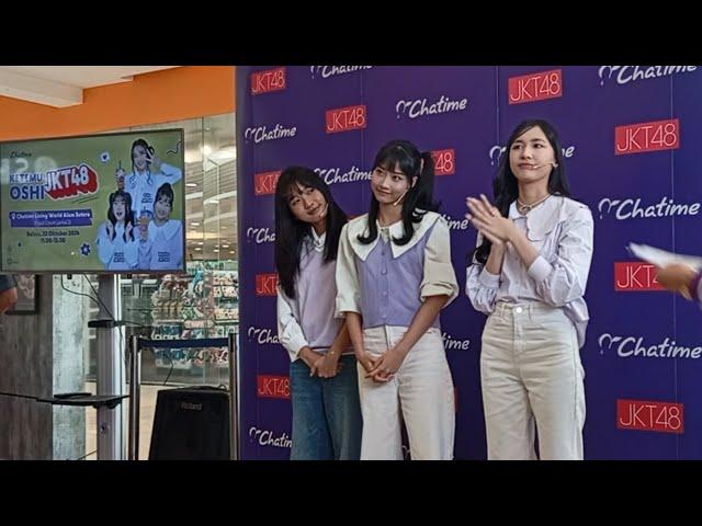 Ketemu Oshi JKT48 (Gita, Oniel, Muthe) @ Chatime Living World Alam Sutera (Part 1/3)