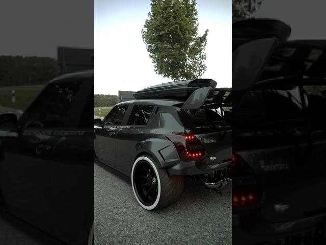 Maruti Suzuki Swift TWIN TURBO Rear Engined Concept | Zephyr Designz #shorts #cars #trending