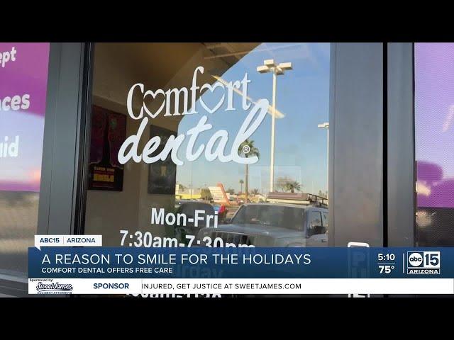 Comfort Dental offers dental care for free before Christmas