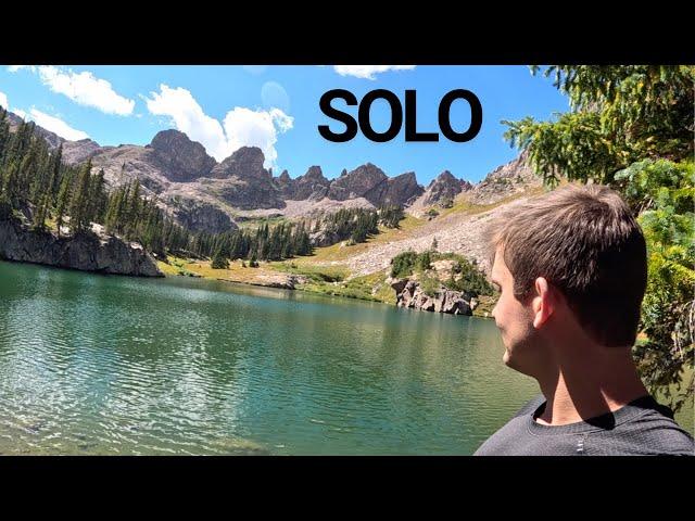 Solo alpine camping and fly fishing