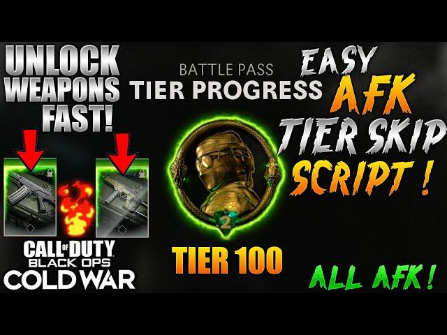 Cold War Glitches: EASY AFK TIER SKIP TUTORIAL! 100 EASY AFK TIER PROGRESSION! (CRONUSMAX NEEDED)