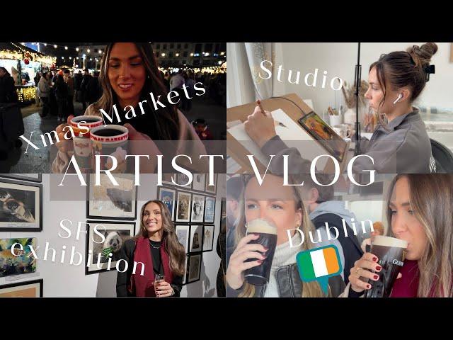 Artist Vlog - Commissions, Calendars and a MASSIVE Catchup | Dublin  & Sketch for Survival 