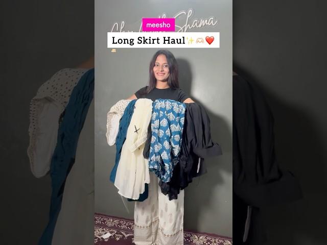 Meesho Long Skirt Haul #shorts #meesho