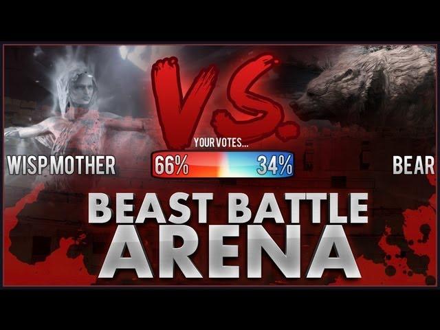 Skyrim Beast Battle Arena - Wisp Mother vs. Bear