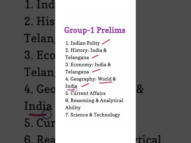 TSPSC Group-1 Prelims | ఏ సబ్జెక్టులపై ఎక్కువ ఫోకస్ పెట్టి చదవాలి?