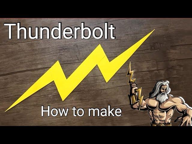 How to make zeus lightning bolt | How to make zeus thunderbolt | Paper weapons | Paper thunderbolt