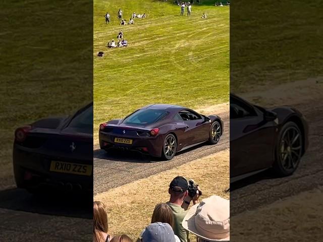 @TFJJ FERRARI 458 ITALIA FLAT OUT AT HEVENINGHAM CONCOURS! #viral #trending #youtube #shorts #cars