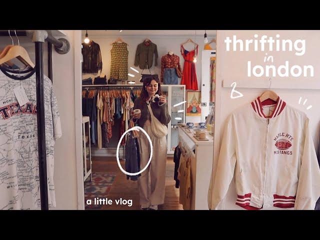 let's go vintage shopping & thrifting in london ️ vlog | AD