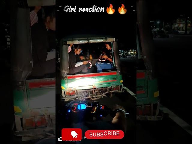 girl reaction  on road in Rath Mela in ranchi.