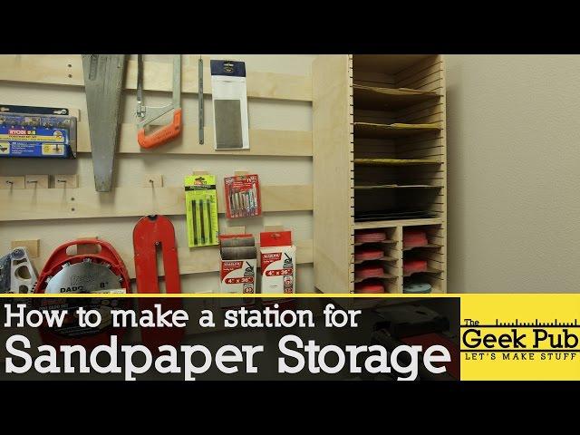 How to make a Sandpaper Storage Station