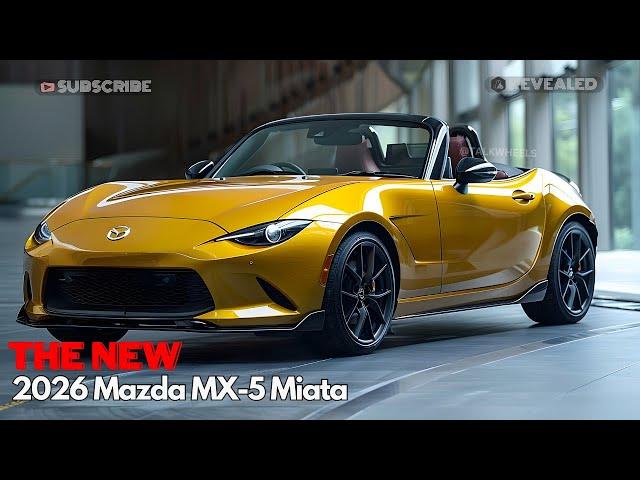 First Look! The 2026 Mazda MX-5 Miata: Full Review - Specs, Handling, and Driving Thrills