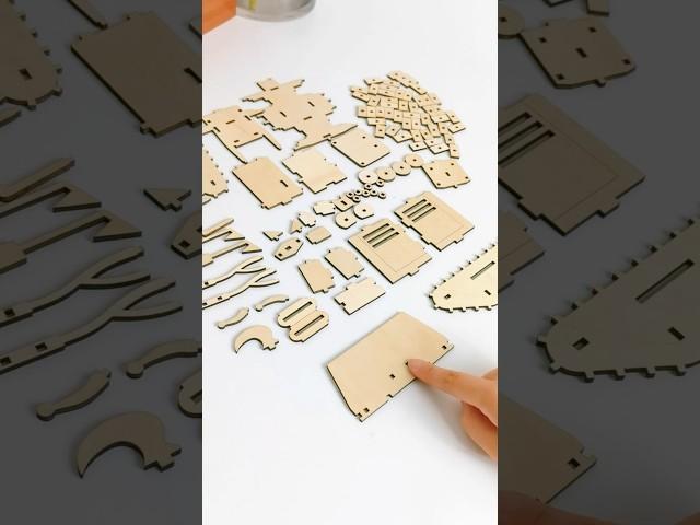 How to cut a bulldozer model with a laser cutter
