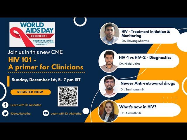 HIV 101 - A primer for Clinicians - Learn with Dr Akshatha - World HIV Day