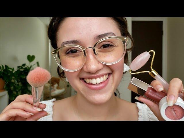 ASMR Friend Pampers You  Tingly Spa & Makeup (Layered Sounds)