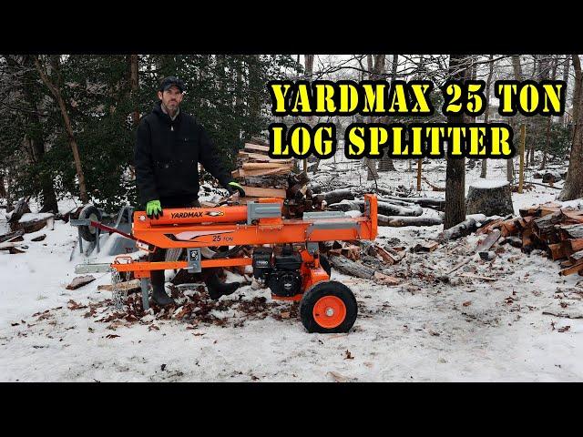 The best budget log splitter the Yardmax 25 ton