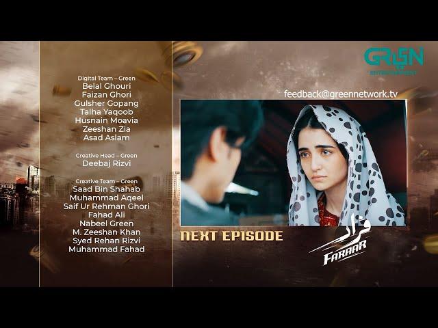 Faraar Ep 19 Teaser | 16th March 2025 | Hamza Ali Abbasi - Mamya Shajaffar - Ahmed Ali Akbar