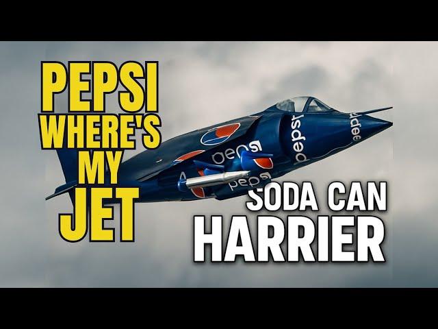 Pepsi where's my Soda Can Jet? Soda can airplane Harrier from Pepsi cans