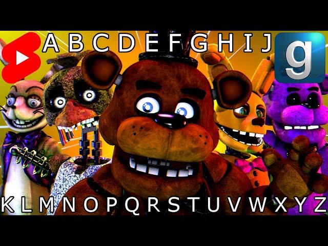 Gmod FNAF | Learn The Alphabet With Freddy And Friends! | #shorts